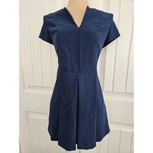 Zara Trafaluc Navy Blue Romper Size L V Neck Shorts